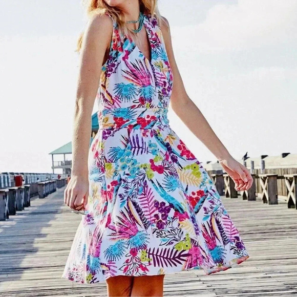 fresh produce Dresses & Skirts - Fresh Produce Bright Botanical Lily Dress XL